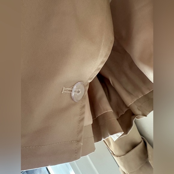 Cropped Trench Jacket Beige Medium - Picture 6 of 8